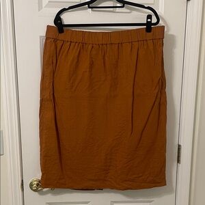 J. Crew Women's Pencil Skirt in Rich Orange